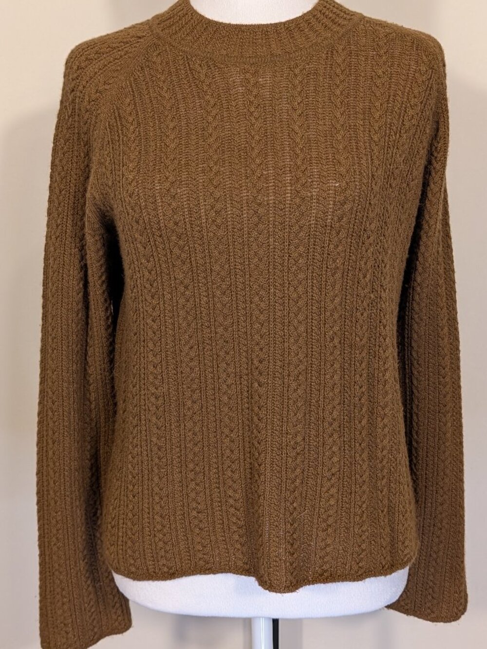 Alpaca 111 100% Royal Alpaca Sweater | Caramel | Luxury Knit | Sz S